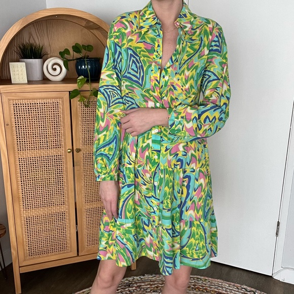 NWT Zara Colorful Button Up Sundress - Picture 2 of 5